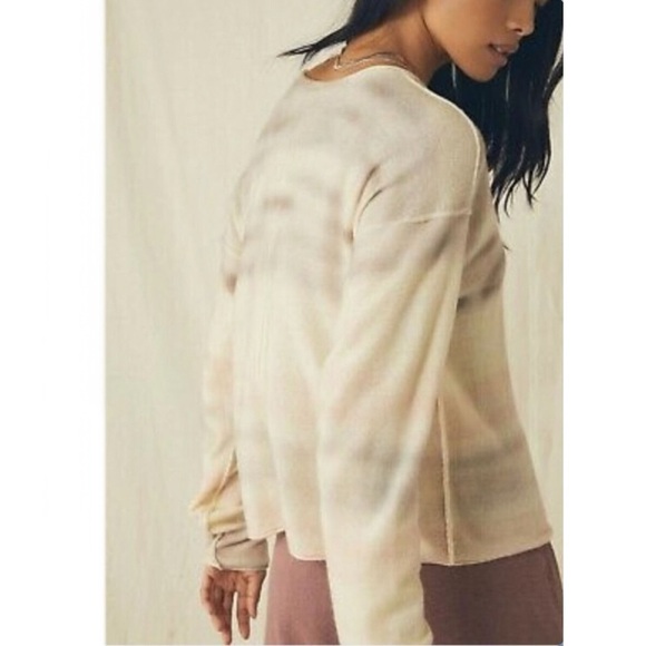 Free People Space Dye Always Cashmere V Neck Sweater - Picture 4 of 9